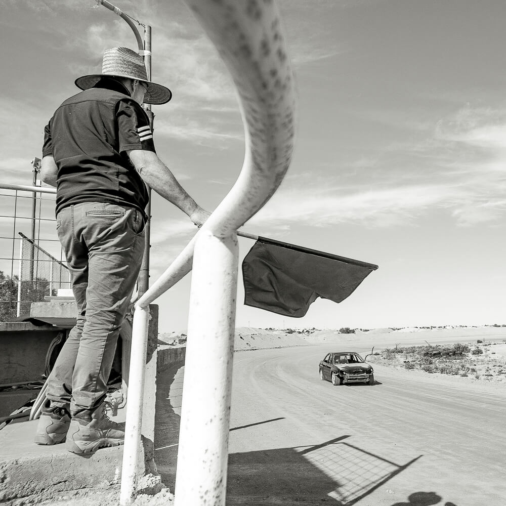 car race speedway coober pedy b